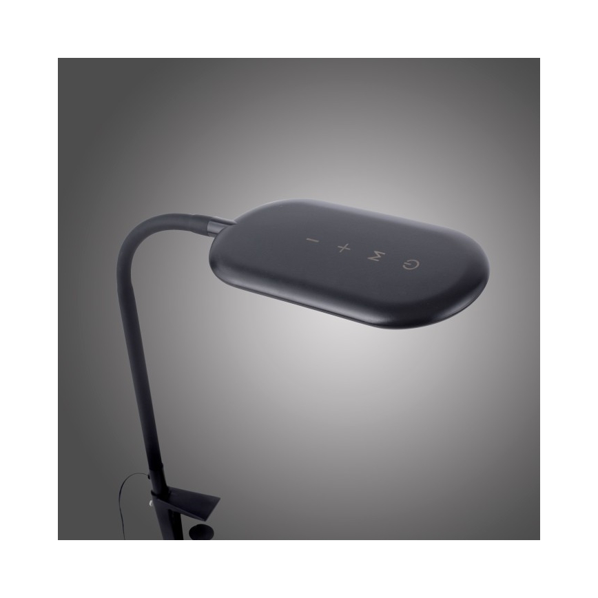 Leuchten Direkt 14404-18- Candeeiro de mesa LED com regulação e um clip KELLY LED/7W/230V