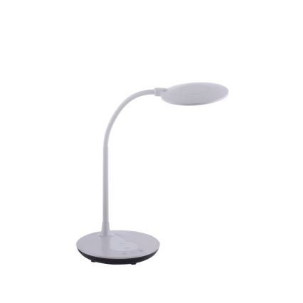Leuchten Direkt 14416-18- Candeeiro de mesa táctil LED com regulação e carregamento sem fios ASTRID LED/5W/230V 3000/4000/5500K + USB