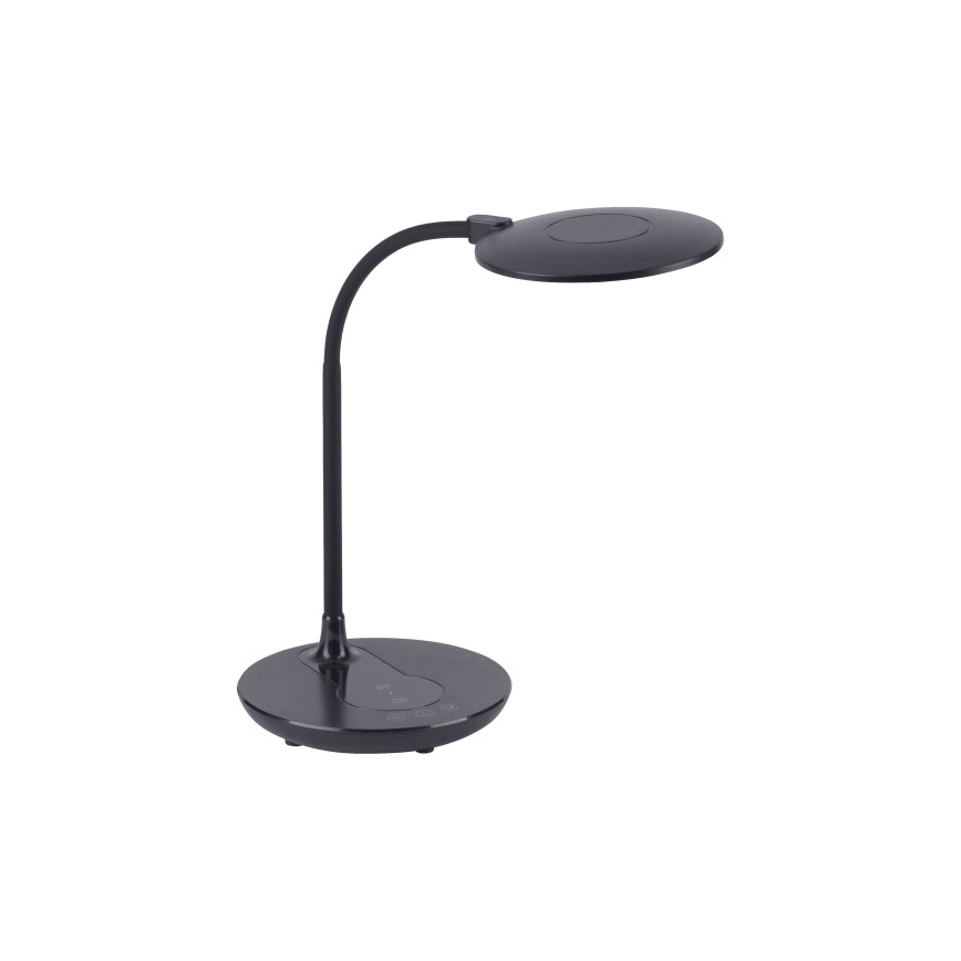 Leuchten Direkt 14416-18 - Candeeiro de mesa táctil LED com regulação e carregamento sem fios ASTRID LED/5W/230V 3000/4000/5500K + USB