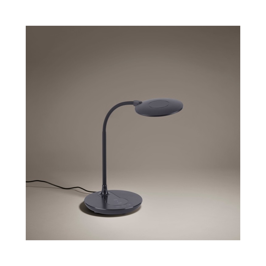Leuchten Direkt 14416-18 - Candeeiro de mesa táctil LED com regulação e carregamento sem fios ASTRID LED/5W/230V 3000/4000/5500K + USB
