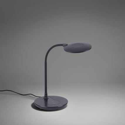 Leuchten Direkt 14416-18 - Candeeiro de mesa táctil LED com regulação e carregamento sem fios ASTRID LED/5W/230V 3000/4000/5500K + USB