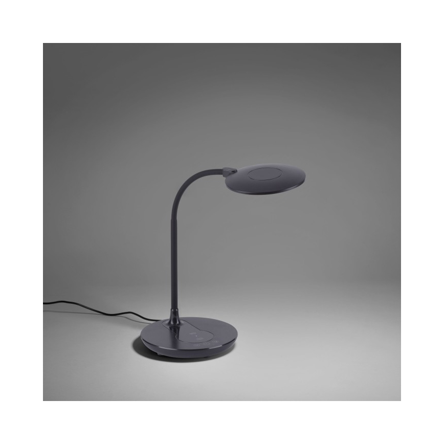 Leuchten Direkt 14416-18 - Candeeiro de mesa táctil LED com regulação e carregamento sem fios ASTRID LED/5W/230V 3000/4000/5500K + USB