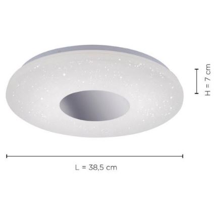 Leuchten Direkt 14422-17 - Iluminação de teto de casa de banho LED com sensor  LAVINIA LED/18W/230V IP44
