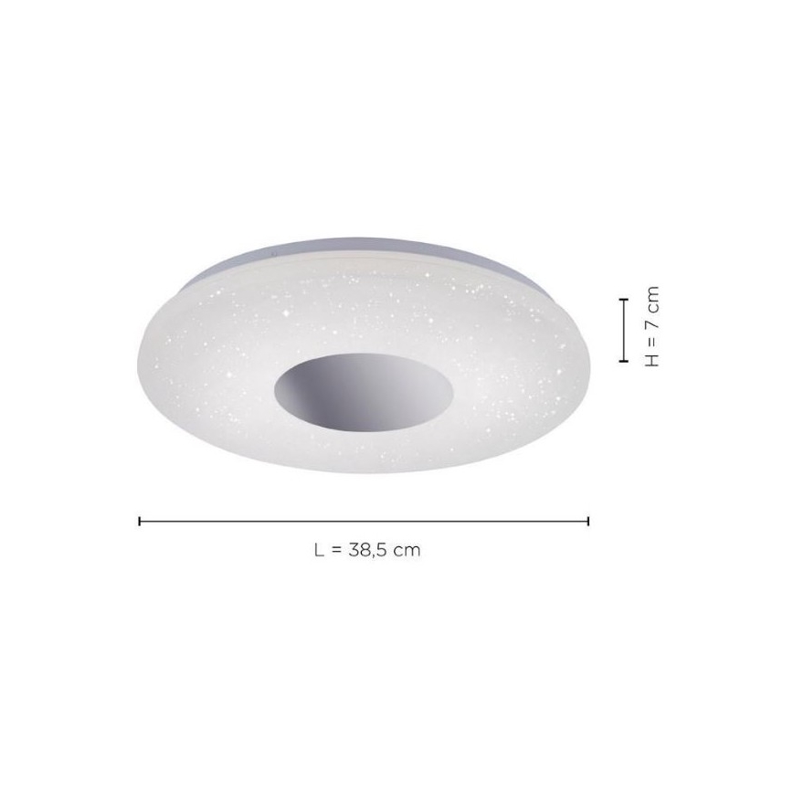 Leuchten Direkt 14422-17 - Iluminação de teto de casa de banho LED com sensor  LAVINIA LED/18W/230V IP44