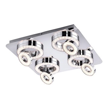 Leuchten Direkt 14522-17 - Foco LED TIM 4xLED/2,8W/230V + 4xLED/3,1W