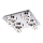 Leuchten Direkt 14522-17 - Foco LED TIM 4xLED/2,8W/230V + 4xLED/3,1W