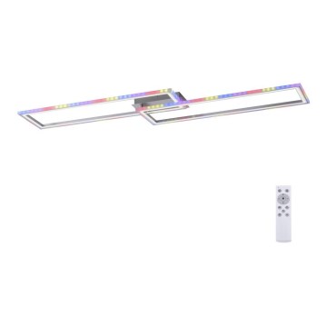 Leuchten Direkt 14635-55 - Iluminação de teto LED RGB com regulação FELIX LED/34,5W/230V + controlo remoto