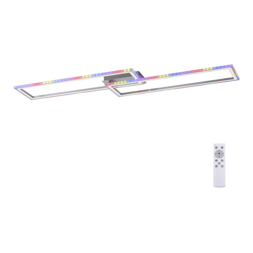 Leuchten Direkt 14635-55 - Iluminação de teto LED RGB com regulação FELIX LED/34,5W/230V + controlo remoto