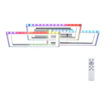 Leuchten Direkt 14636-55 - Iluminação de teto LED RGB com regulação FELIX LED/35W/230V + controlo remoto