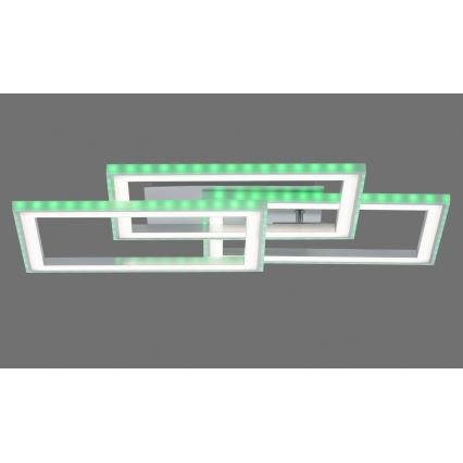 Leuchten Direkt 14636-55 - Iluminação de teto LED RGB com regulação FELIX LED/35W/230V + controlo remoto