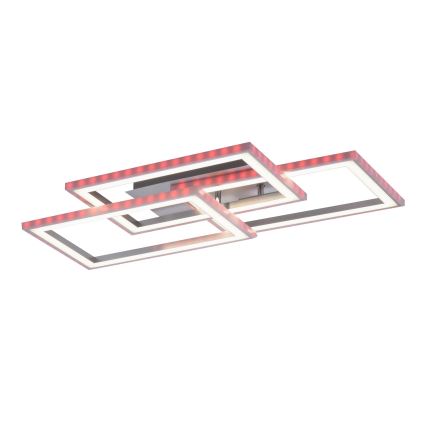 Leuchten Direkt 14636-55 - Iluminação de teto LED RGB com regulação FELIX LED/35W/230V + controlo remoto
