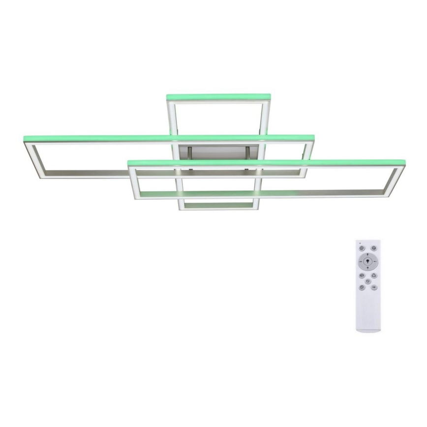 Leuchten Direkt 14637-55- Iluminação de teto LED RGB com regulação FELIX LED/50W/230V + controlo remoto