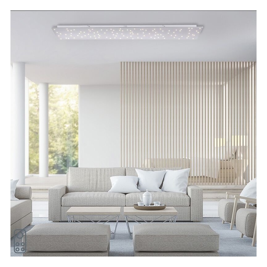 Leuchten Direkt 14672-55 - Iluminação de teto LED com regulação SPARKLE LED/18W/230V + controlo remoto