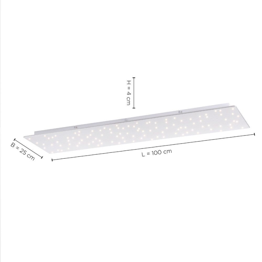 Leuchten Direkt 14672-55 - Iluminação de teto LED com regulação SPARKLE LED/18W/230V + controlo remoto