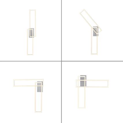 Leuchten Direkt 14691-55 - Candelabro integrado LED com regulação IVEN 2xLED/18W/230V