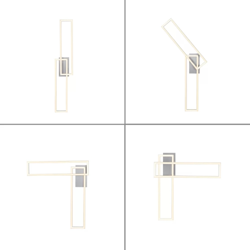 Leuchten Direkt 14691-55 - Candelabro integrado LED com regulação IVEN 2xLED/18W/230V