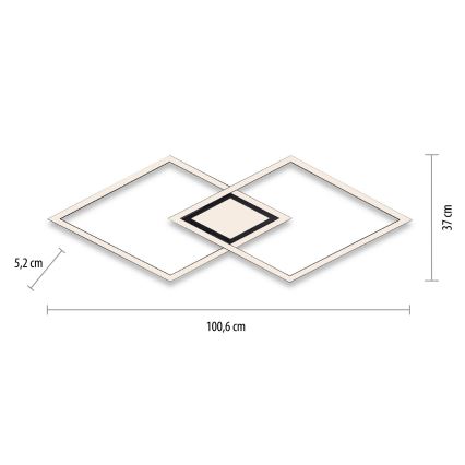 Leuchten Direkt 14695-18 - Iluminação de teto LED ASMIN LED/48W/230V