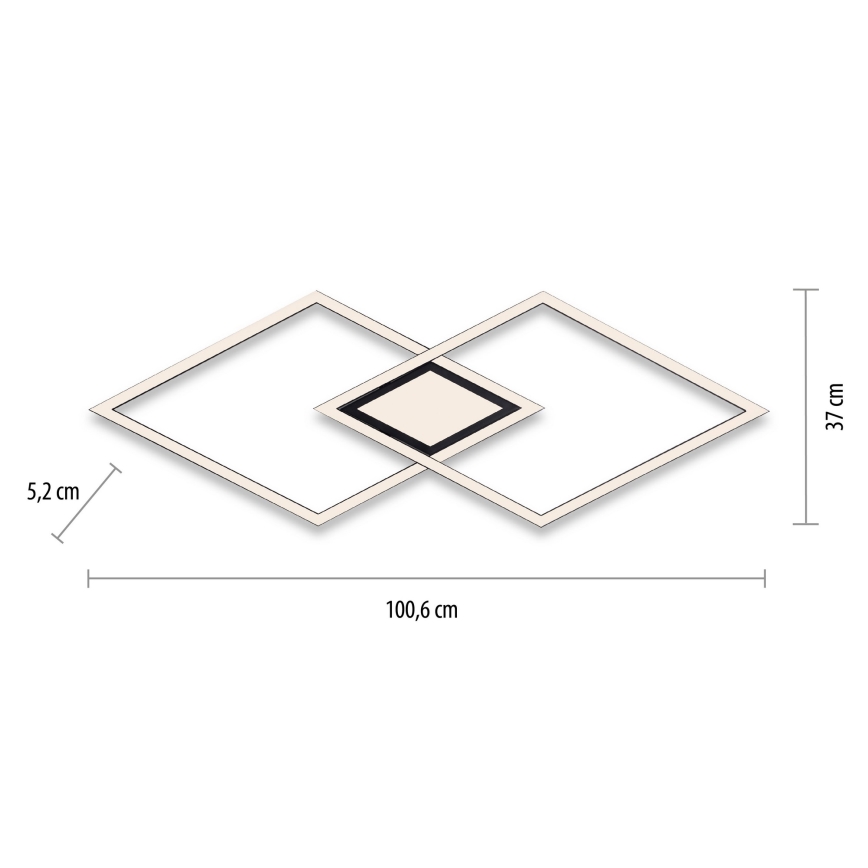 Leuchten Direkt 14695-18 - Iluminação de teto LED ASMIN LED/48W/230V