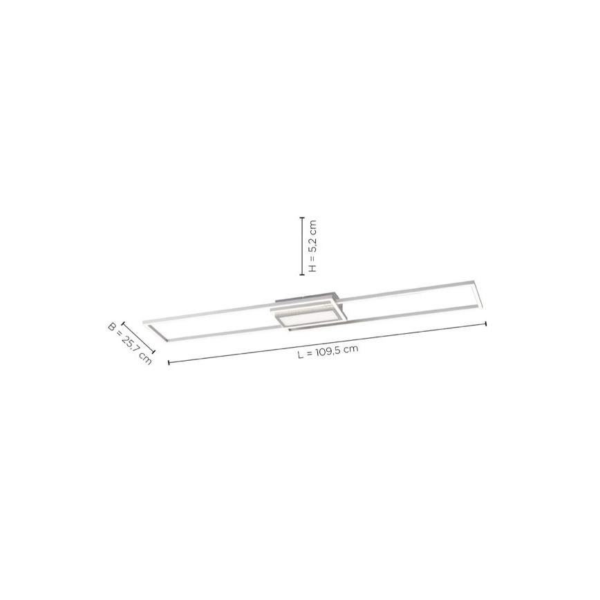 Leuchten Direkt 14711-55 - Iluminação de teto LED com regulação ASMIN LED/42W/230V 3000-5000K + controlo remoto