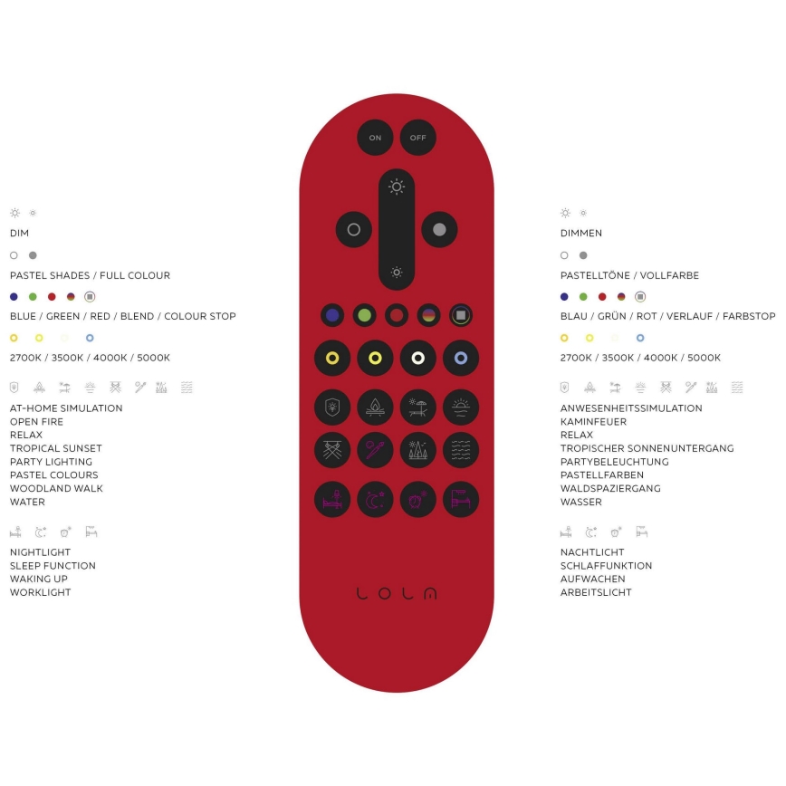 Leuchten Direkt 14742-16 - Iluminação de teto LED RGB com regulação JUPI LOLASMART LED/18W/230V Tuya 2700-5000K + controlo remoto