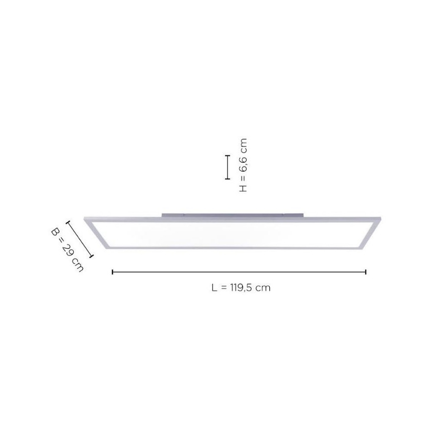Leuchten Direkt 14753-21 - Painel montado à superfície LED FLAT LED/22W/230V
