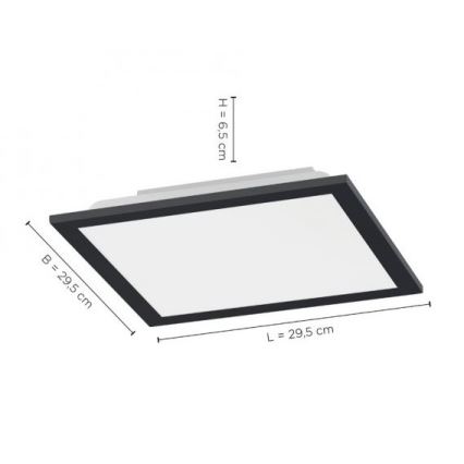 Leuchten Direkt 14754-18- Iluminação de teto LED com regulação FLAT LED/20W/230V 2700K-5000K + controlo remoto