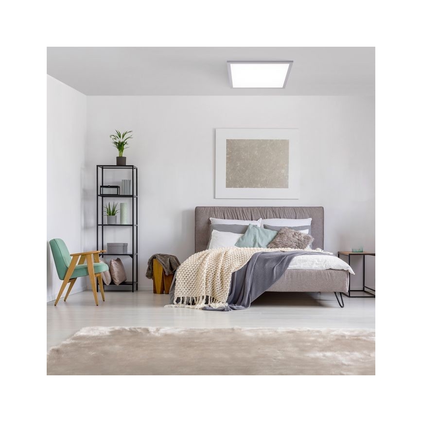 Leuchten Direkt 14754-21- Iluminação de teto LED com regulação FLAT LED/20W/230V 2700K-5000K + controlo remoto