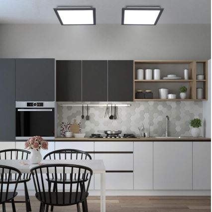 Leuchten Direkt 14755-18- Iluminação de teto LED com regulação FLAT LED/28W/230V 2700-5000 + controlo remoto