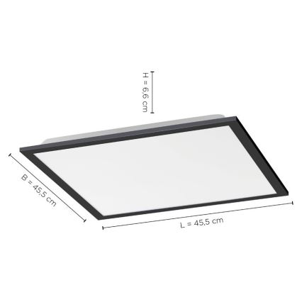 Leuchten Direkt 14755-18- Iluminação de teto LED com regulação FLAT LED/28W/230V 2700-5000 + controlo remoto