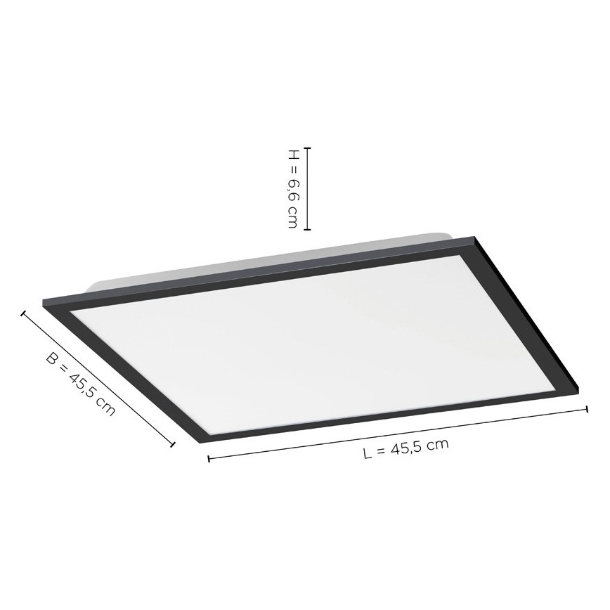 Leuchten Direkt 14755-18- Iluminação de teto LED com regulação FLAT LED/28W/230V 2700-5000 + controlo remoto