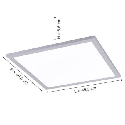 Leuchten Direkt 14755-21- Iluminação de teto LED com regulação FLAT LED/28W/230V 2700-5000K + controlo remoto