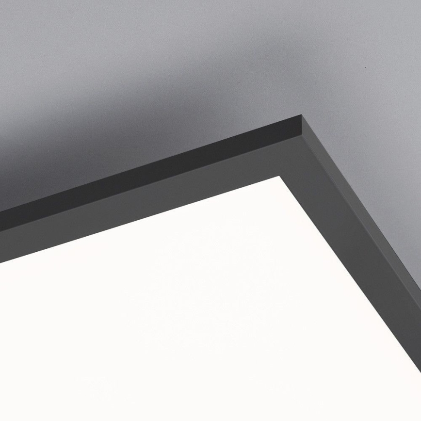 Leuchten Direkt 14757-18- Painel montado à superfície LED com regulação FLAT LED/36W/230V 2700-5000K preto + controlo remoto