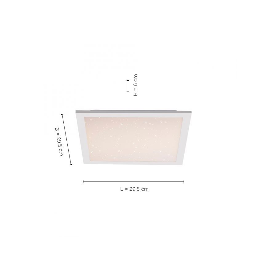 Leuchten Direkt 14760-16 - Iluminação de teto LED com regulação STARRYFLAT LED/20W/230V + controlo remoto