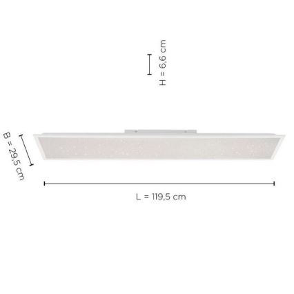 Leuchten Direkt 14762-16 - Iluminação LED com regulação STARRYFLAT LED/36W/230V + CR