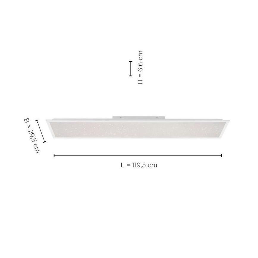 Leuchten Direkt 14762-16 - Iluminação LED com regulação STARRYFLAT LED/36W/230V + CR
