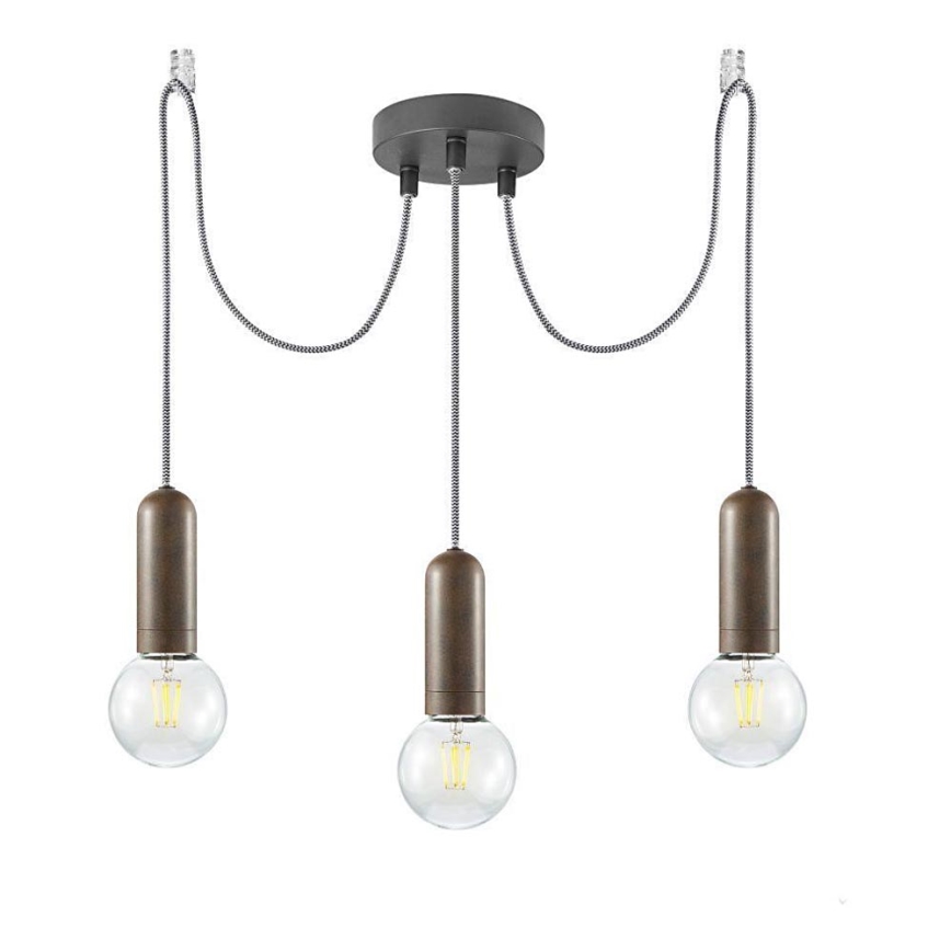 Leuchten Direkt 14776-48 - Candeeiro suspenso TURN ME 3xE27/60W/230V aranha