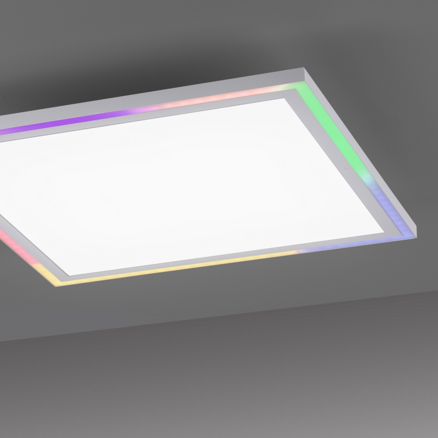 Leuchten Direkt 14900-16 - Iluminação de teto LED RGB com regulação EDGING LED/24W/230V + controlo remoto