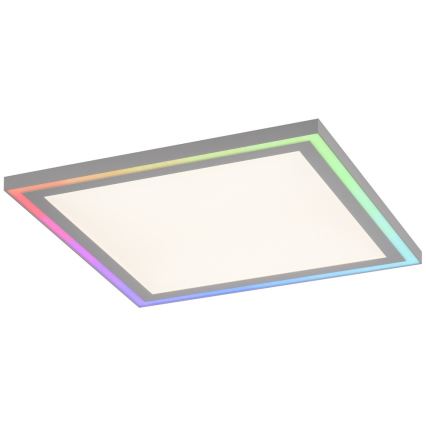 Leuchten Direkt 14900-16 - Iluminação de teto LED RGB com regulação EDGING LED/24W/230V + controlo remoto