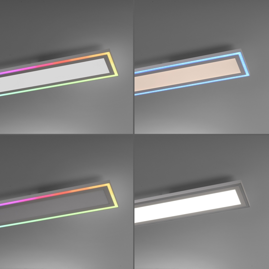 Leuchten Direkt 1490116- Iluminação de teto LED RGB com regulação EDGING LED/24W/230V + controlo remoto