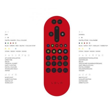Leuchten Direkt 15110-21 - Iluminação de teto LED RGB com regulação LENI LOLASMART LED/40W/230V + controlo remoto