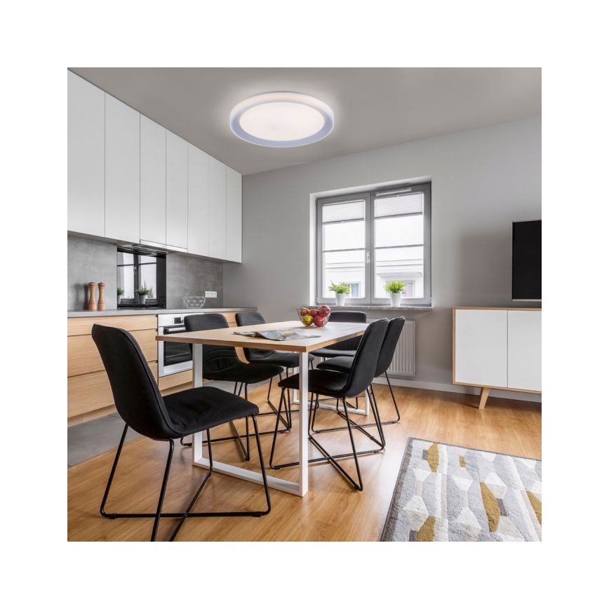 Leuchten Direkt 15110-21 - Iluminação de teto LED RGB com regulação LENI LOLASMART LED/40W/230V + controlo remoto