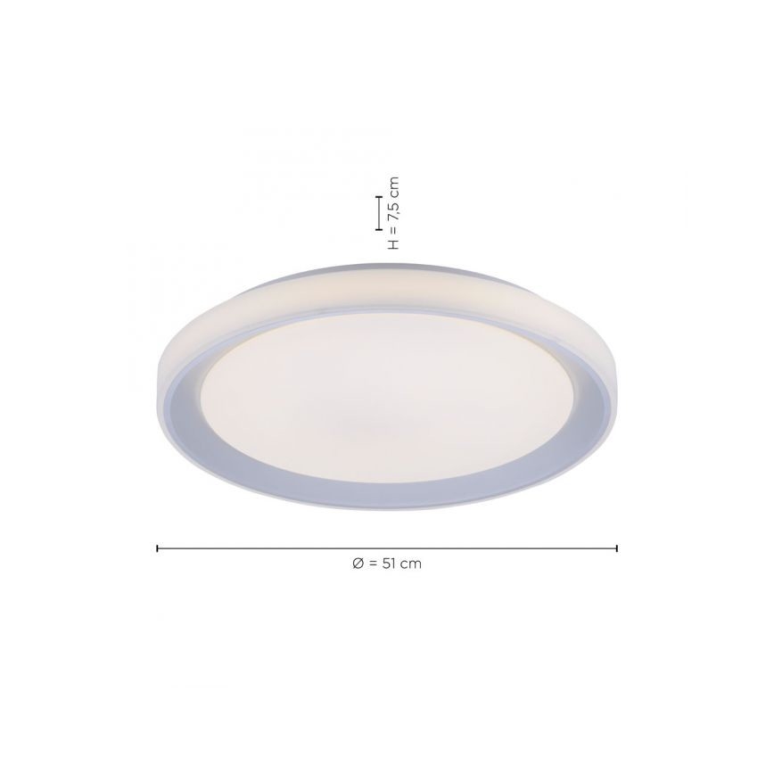 Leuchten Direkt 15110-21 - Iluminação de teto LED RGB com regulação LENI LOLASMART LED/40W/230V + controlo remoto