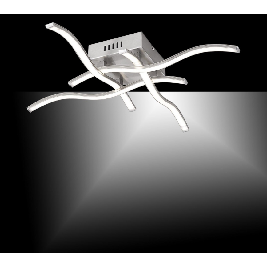 Leuchten Direkt 15131-55 - Candelabro montado à superfície LED WAWE 4xLED/4,6W/230V mate cromado