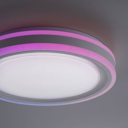 Leuchten Direkt 15152-16 - Iluminação de teto LED RGBW com regulação SPHERIC LED/18W/230V + controlo remoto