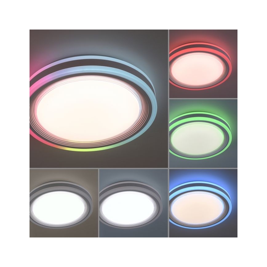 Leuchten Direkt 15152-16 - Iluminação de teto LED RGBW com regulação SPHERIC LED/18W/230V + controlo remoto