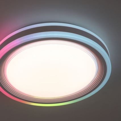Leuchten Direkt 15152-16 - Iluminação de teto LED RGBW com regulação SPHERIC LED/18W/230V + controlo remoto