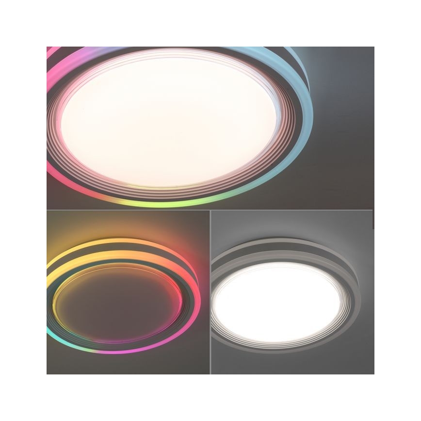Leuchten Direkt 15152-16 - Iluminação de teto LED RGBW com regulação SPHERIC LED/18W/230V + controlo remoto