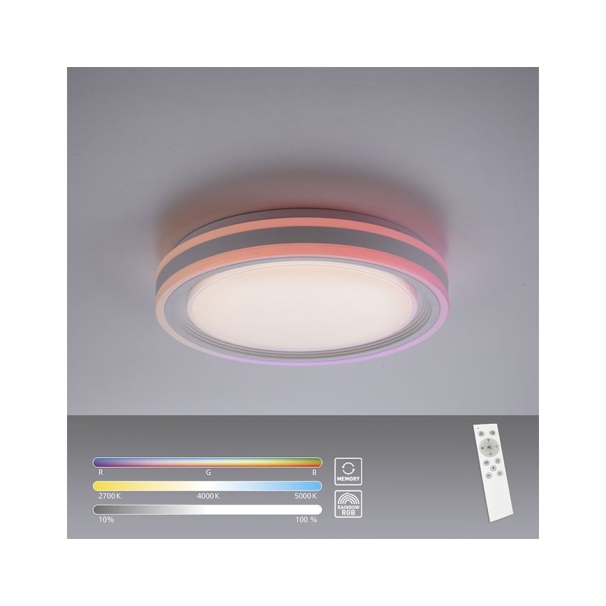 Leuchten Direkt 15152-16 - Iluminação de teto LED RGBW com regulação SPHERIC LED/18W/230V + controlo remoto