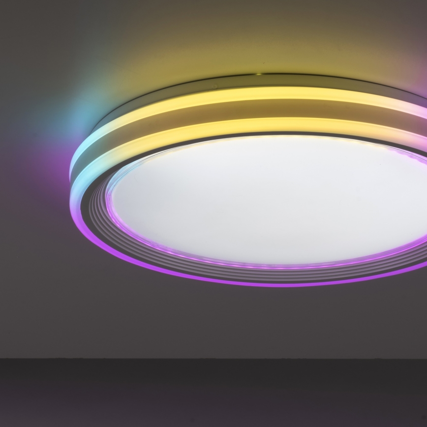 Leuchten Direkt 15154-16- Iluminação de teto LED RGB com regulação EDGING 39W/230V + controlo remoto