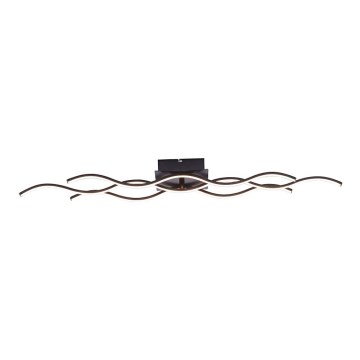 Leuchten Direkt 15166-18 - Candelabro montado à superfície LED WAWE LED/28W/230V preto